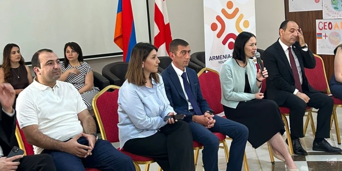 Ժաննա Անդրեասյանն Ապարանում հանդիպել է Հայ-վրացական երիտասար...