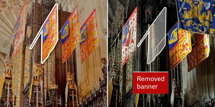 Արքայազն Էնդրյուի խորհրդանիշը հեռացվել է Վինձորի ամրոցի մատո...