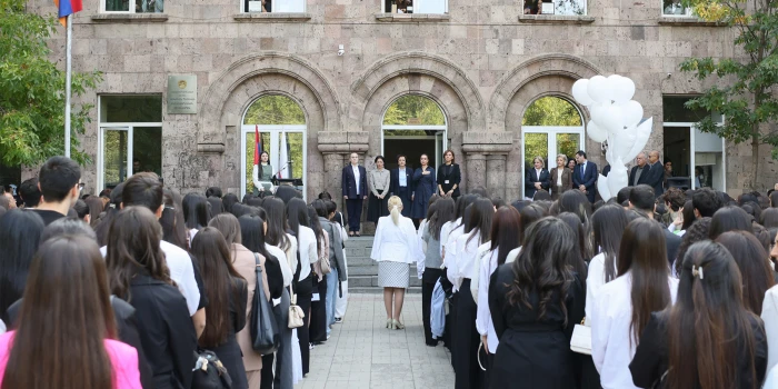 Ժաննա Անդրեասյանը ներկա է եղել ՀՊՄՀ առաջին կուրսեցիների երդմ...